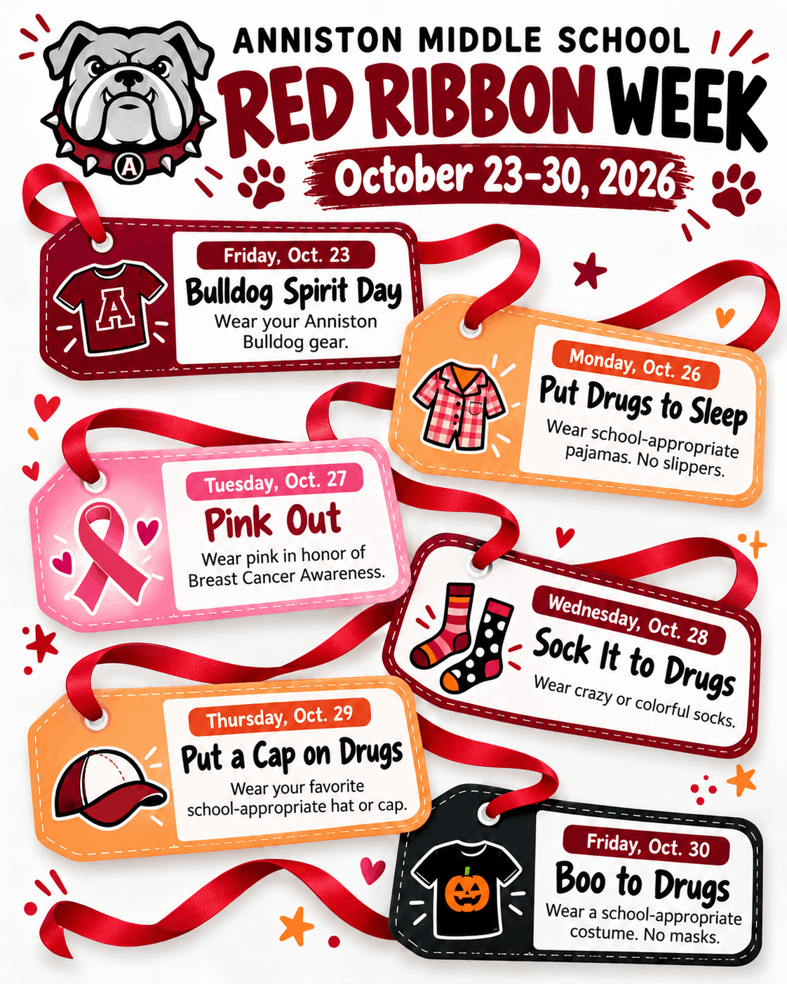 Dress up day flyer